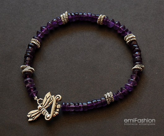 Ametystowa ważka MAREMI Jewelry