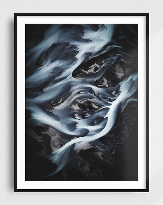 Fotografia kolekcjonerska "Rzeka lodowcowa II" BITE OF ICELAND