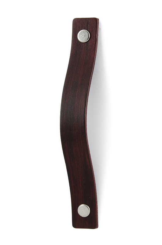 gałki do mebli Skórzany uchwyt meblowy COLORISO MAHOGANY WOOD P