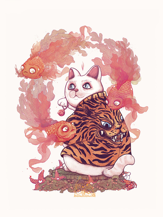 grafiki i ilustracje Maneki Neko
