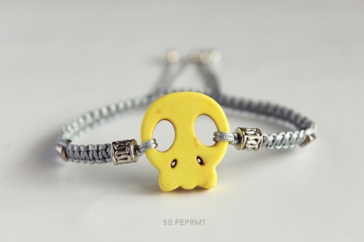 Yellow Skull & Silver sopeppermint