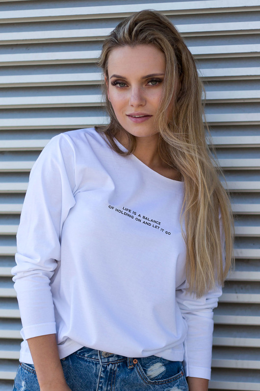 LIFE BALANCE Bluzka Oversize GAU great as You