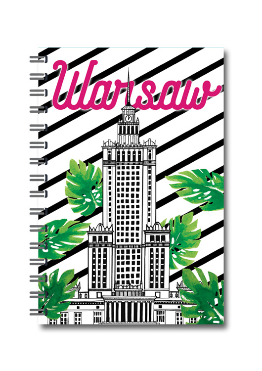 Zeszyt A5 spirala PAŁAC MONSTERA LOVE POLAND DESIGN