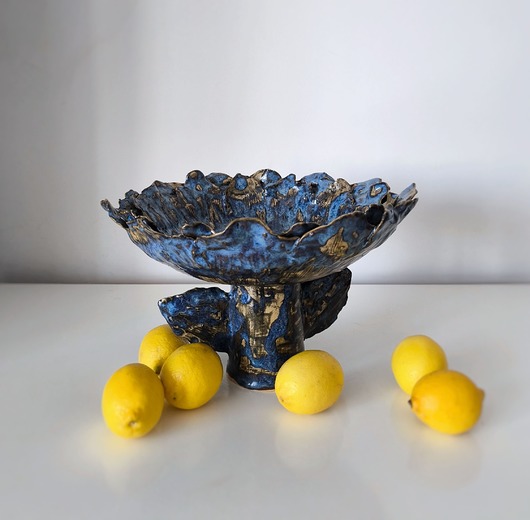 patery i talerze Kwiat - duża patera ceramiczna