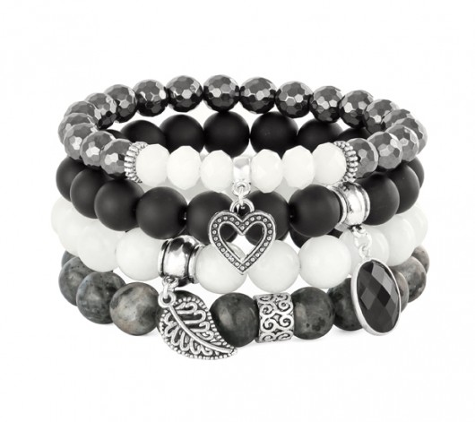 Steel, moon & black set. Lavoga