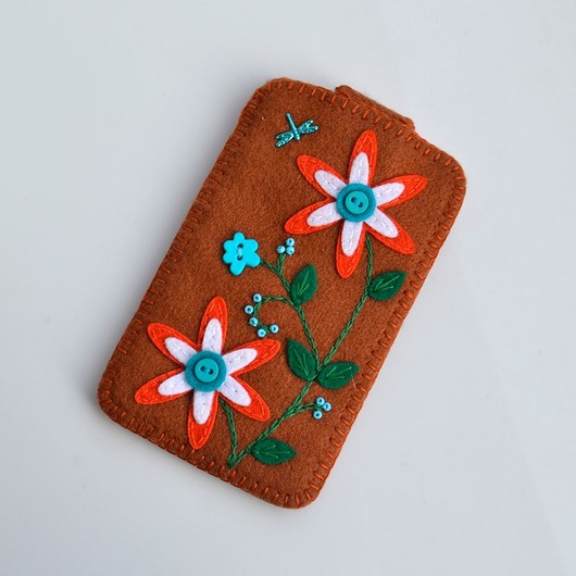 Etui na telefon Kwiaty Tulis