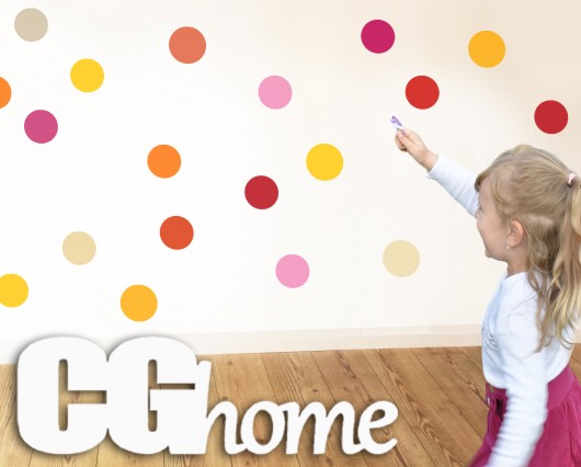 50 CONFETTI kropki rainbow dots CGHOME Cghome