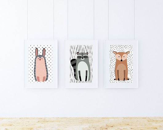 Zestaw plakatów / WOODLAND FRIENDS A3 Well Wall