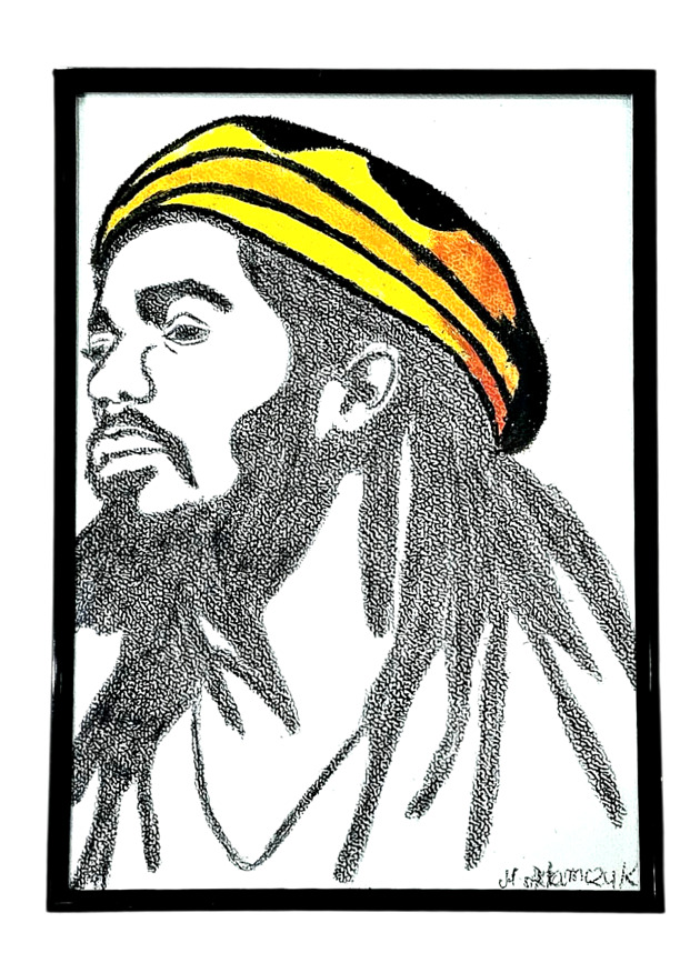 obrazy "Rasta" rysunek węglem