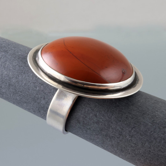 pierścionki srebrne Pierścień z jaspisem