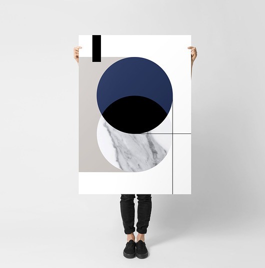 plakaty Plakat REZERWACJA - MARBLE 1- 90 x 120 cm