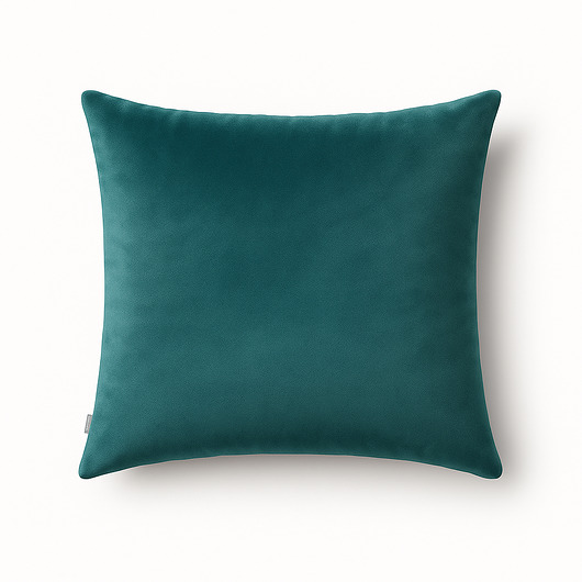 poduszki gładkie Turkusowa poszewka dekoracyjna z weluru