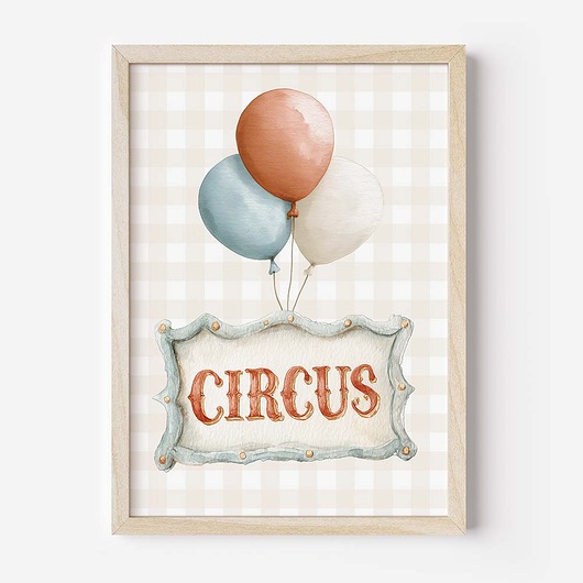 obrazy i plakaty do pokoju dziecięcego Plakat Na Ścianę Dla Dzieci Bajkowy Cyrk nr. 20