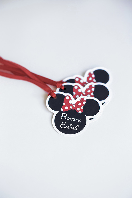 akcesoria dziecięce - różne Etykietki personalizowane MYSZKA MINNIE