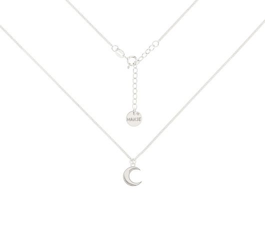 chokery Srebrny choker pancerka z księżycem