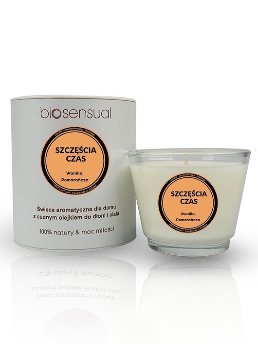świece zapachowe Świeca do masażu i aromaterapii SZCZĘŚCIA CZAS 80g