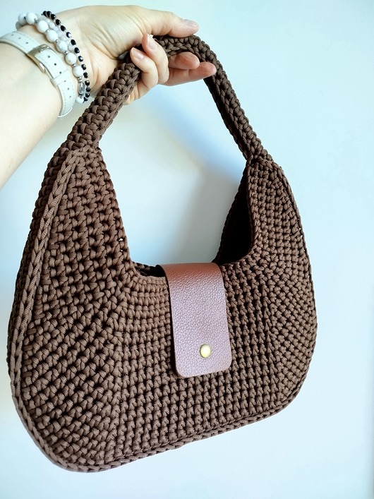 torby na ramię Torba EWA (mleczna czekolada / stare złoto)