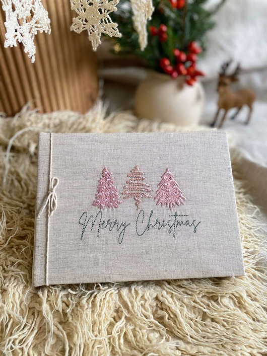 Boże Narodzenie - inne Różowe choinki -Merry Christmas