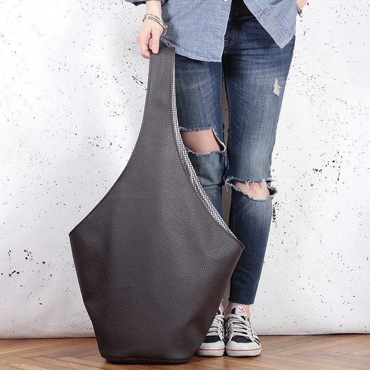  Short Boogi Bag brązowy / torebka hobo / boho hairoo