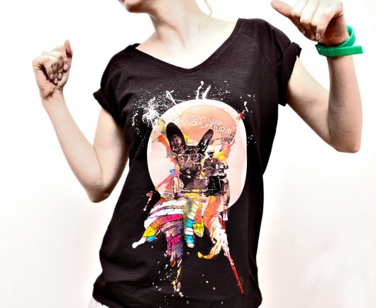 t-shirt damskie Color flood