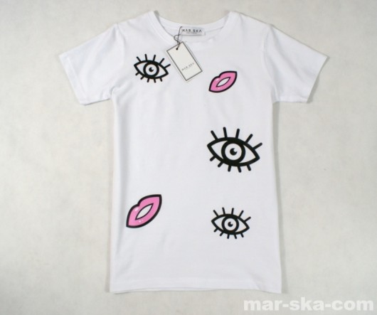 T-shirt "lips and eye" Marska