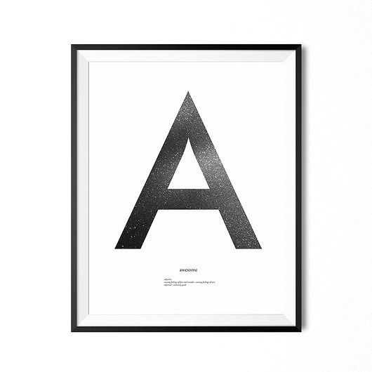 Plakat - A jak Awesome 30x40 lemonducky
