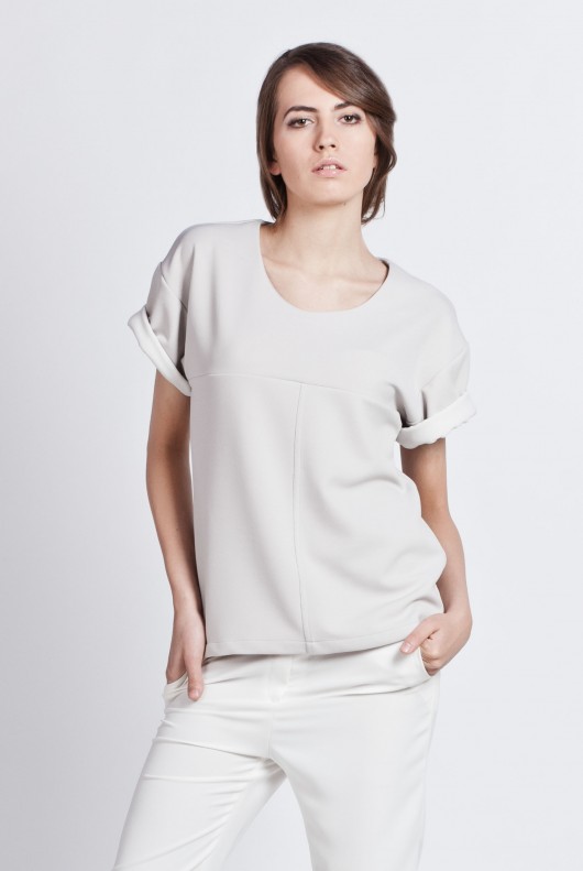  Blouse with others sleeved, blu 104 Lanti
