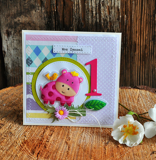 kartki scrapbooking Kartka urodzinowa
