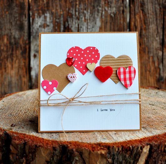 kartki scrapbooking Walentynka