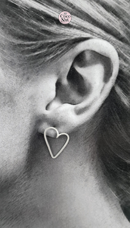 kolczyki srebrne WALENTYNKI Kolczyki srebro 925 lekkie