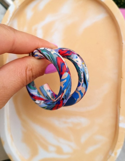 Kolczyki Hoola Hoops Hellaclay