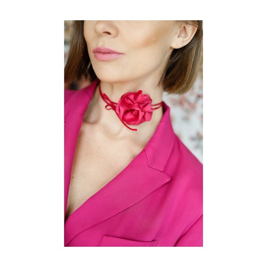 chokery Choker z jedwabiu