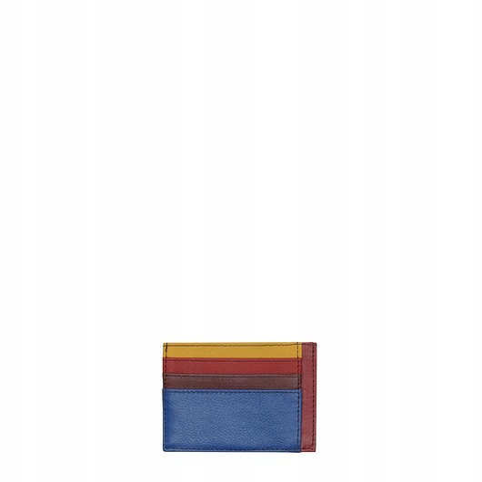portfele damskie Organizer na karty wizytówki etui skórzane kolorowe ze skrawków eko OLIVKA