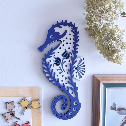 Ozdoby na ścianę Hoorse niebieski