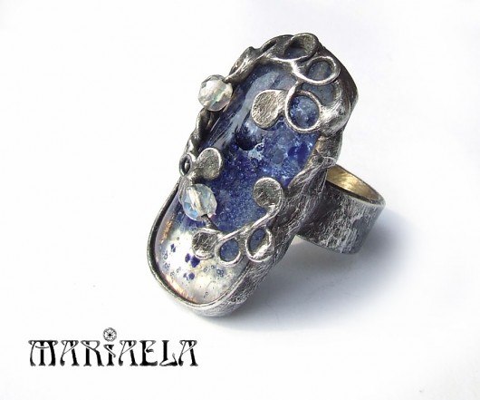 BLUE BUBBLES w koronkach MARIAELA