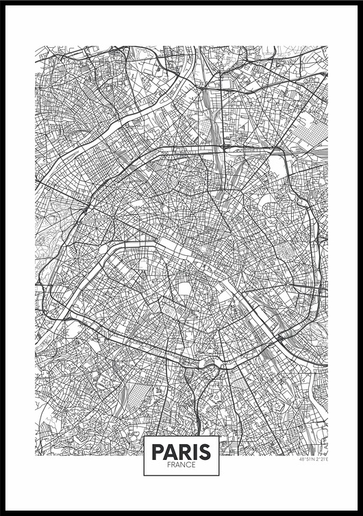 plakaty Plakat "Plan Paryża"
