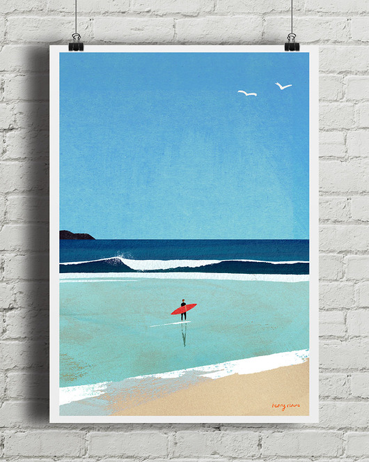 plakaty Poranny surfing - plakat surferski