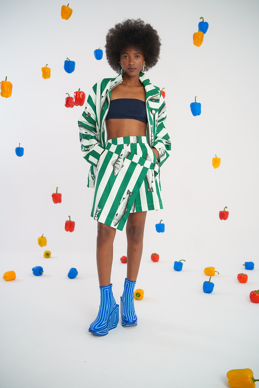 spódnice mini Striped Mini Skirt