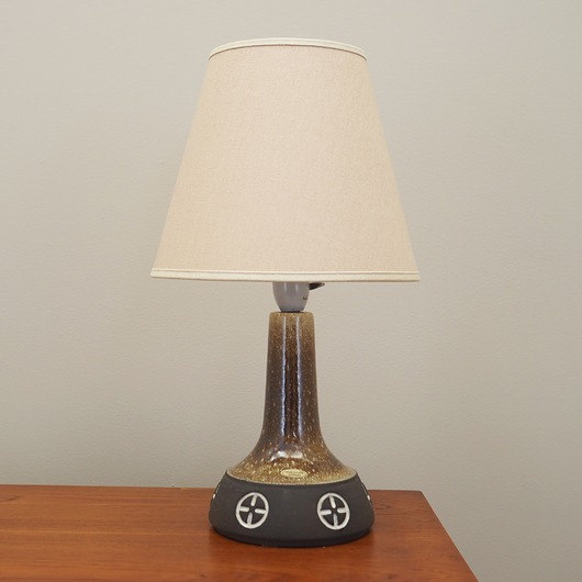 lampy stołowe Lampka nocna, duński design, lata 60, produkcja: Frank Keramik