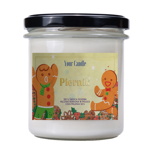 świece zapachowe ŚWIECA SOJOWA PIERNIK 300 ml - YOUR CANDLE