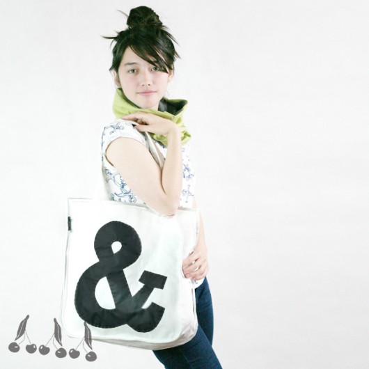 ::: SHOPPING BAG ampersand BLACK ::: uniqo