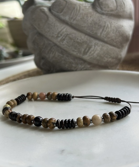 biżuteria męska Energia - męska bransoletka z Kamieniem Słonecznym