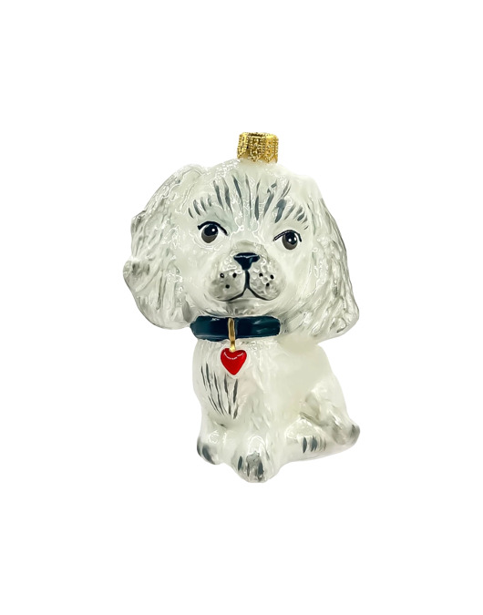 ozdoby choinkowe Bombka choinkowa: Biały Piesek