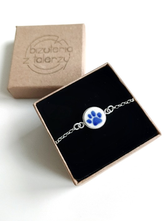 bransoletki ceramiczne Bransoletka Bolesławiec łapka