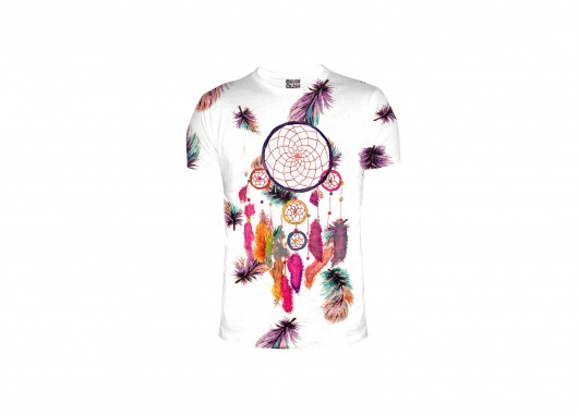 T-Shirt ze wzorem Feathers Dreamcatcher Mr Gugu Miss Go