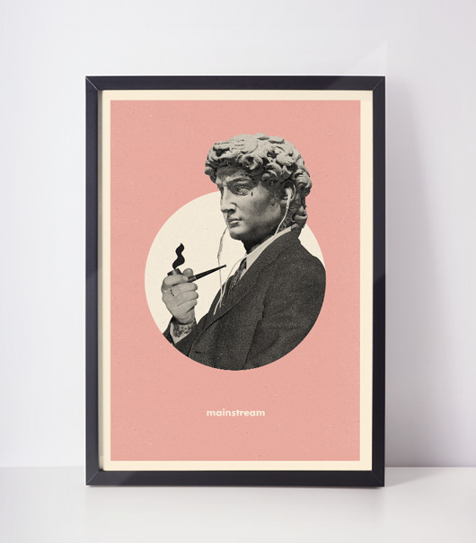 grafiki i ilustracje plakat  // mainstream //  a3