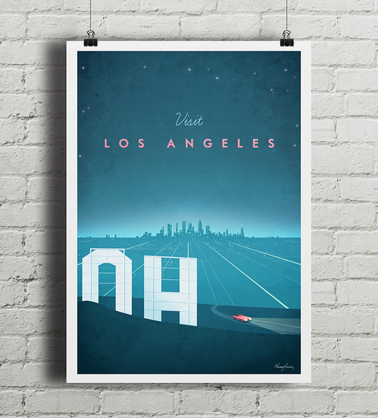 Los Angeles - vintage plakat minimalmill