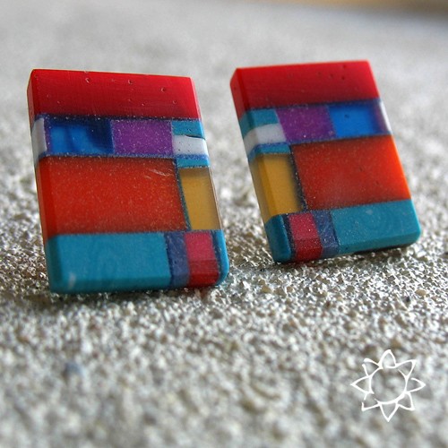 ECO MOSAIC- kolczyki z recyklingu KOS jewellery