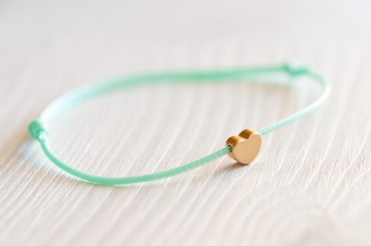 Simple heart na miętowym Lills