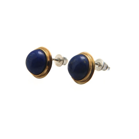 kolczyki srebrne Kolczyki srebrne artystyczne Modern z Lapis lazuli